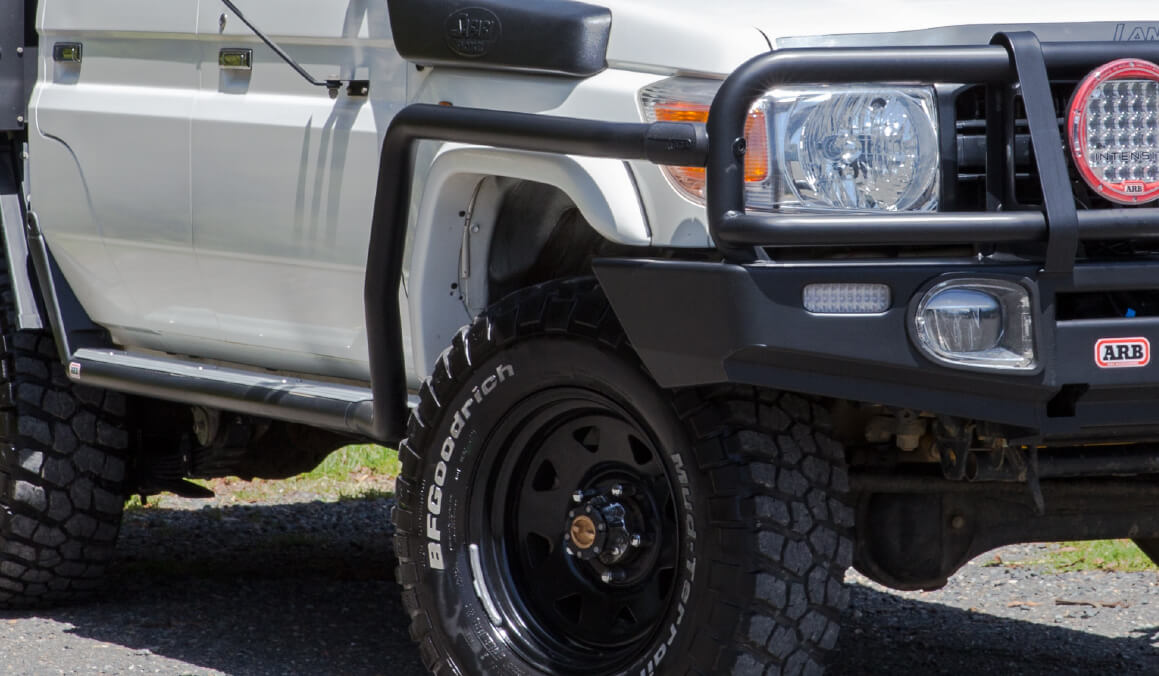 Side Rails & Side Steps Landcruiser 70 Series 2007 ARB 4x4 Accessories