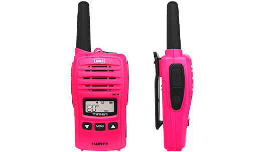 GME Handheld 1 Watt Handheld Radio Pink McGrath foundation TX667MCG